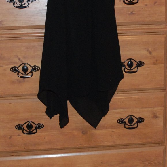 By & By Black Beaded Asymmetrical Top XS - Picture 3 of 3